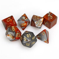 Dice 7ct Gemini Orange/Steel