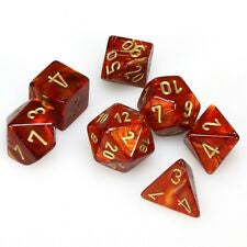 Dice 7ct Scarab Scarlet/Gold