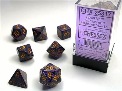 Dice 7ct Speckled Hurricane