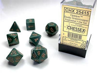 Dice 7ct Opaque Dusty Green/Copper