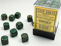 D6 12mm Opaque DustyGreen/Copper