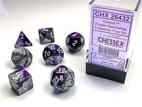 Dice 7ct Gemini Purple-Steel