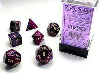 Dice 7ct Gemini Black-Purple