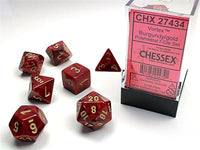 Dice 7ct Vortex Burgundy