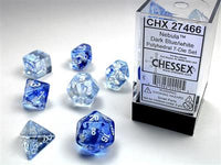 Dice 7ct Nebula Dark Blue/White