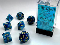 Dice 7ct Phantom Teal/Gold