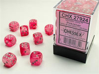 D6 12mm Ghostly Glow Pink/Silver